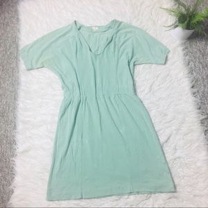 J.Crew Cotton Dress Short Sleeve Teal Size XS